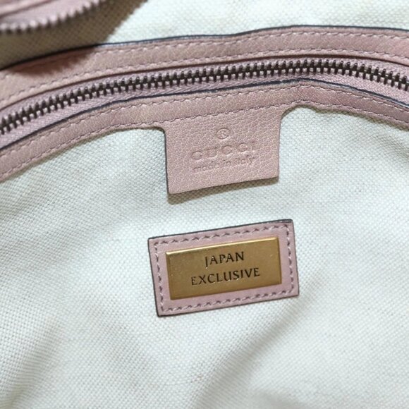 GUCCI GG Canvas Hand Bag 2way Beige Gold 323675 Auth BA5865 - Picture 13 of 16